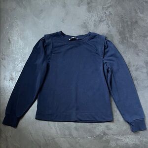 Loft Pleated Sleeve Sweatshirt